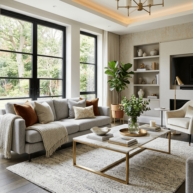 Modern living room by EUS Interiors